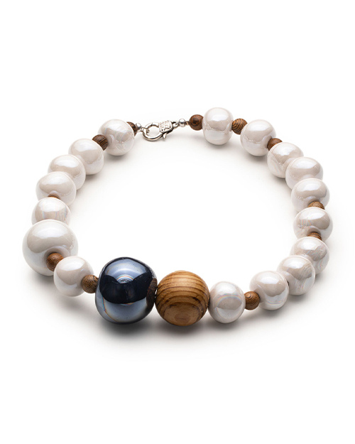 CERAMIC NECKLACE NAVY