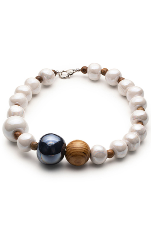CERAMIC NECKLACE NAVY